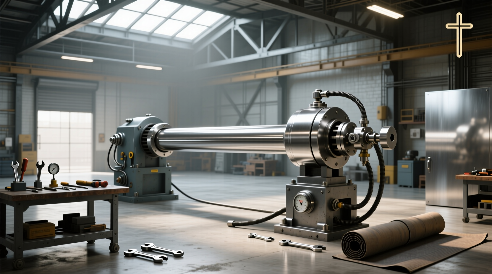 8 ton long ram hydraulic jack guide