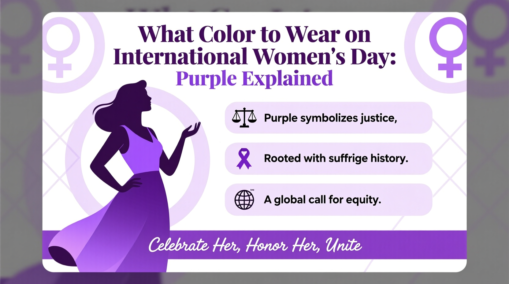 what color do you wear on international womens day