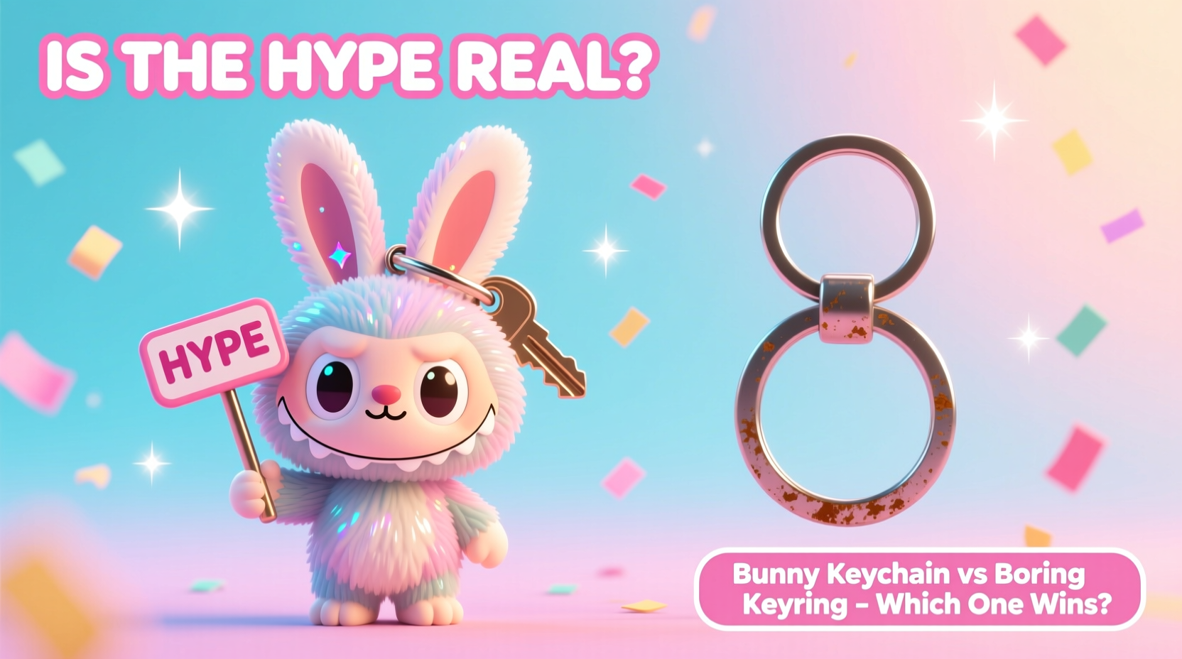bunny keychain vs boring keyring is the hype real or should i just get a regular one