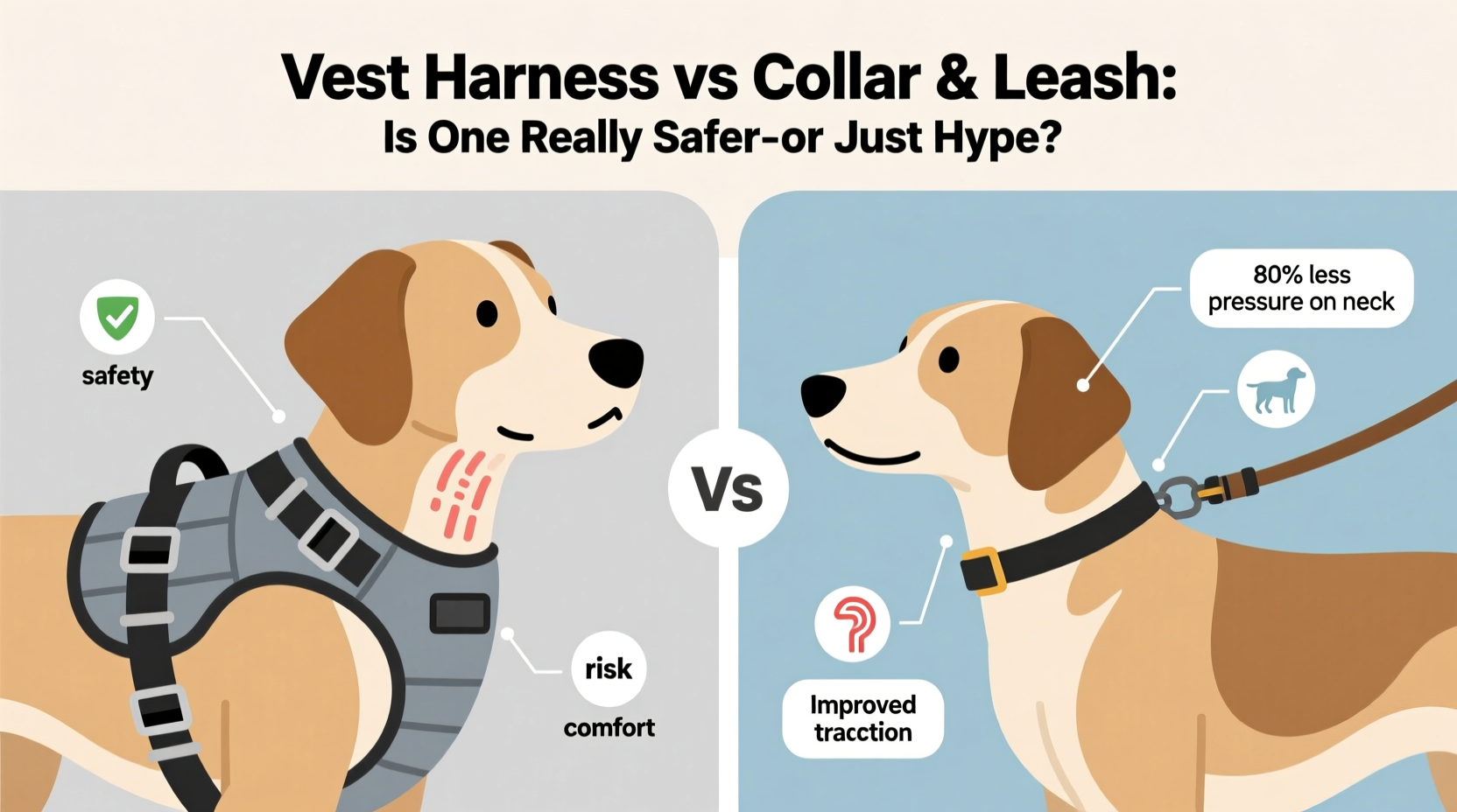 dog vest harness vs collar and leash is one really safer or just hype 3