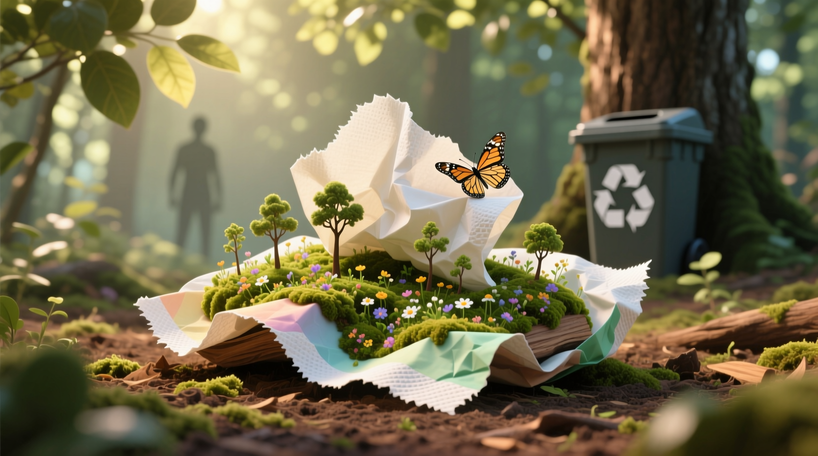 can i recycle used tissues