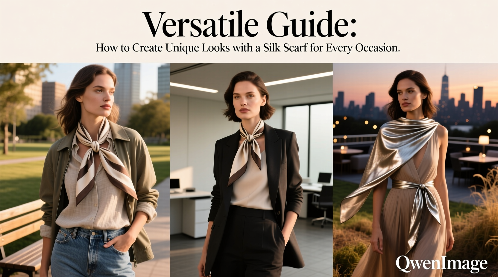 versatile guide how to create unique looks with a silk scarf for every occasion
