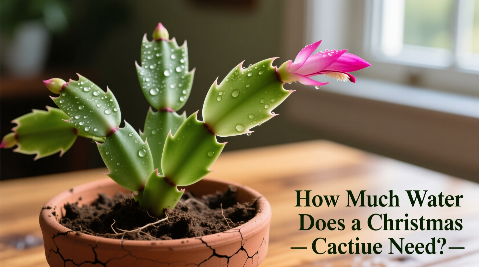 how much water does a christmas cactus need
