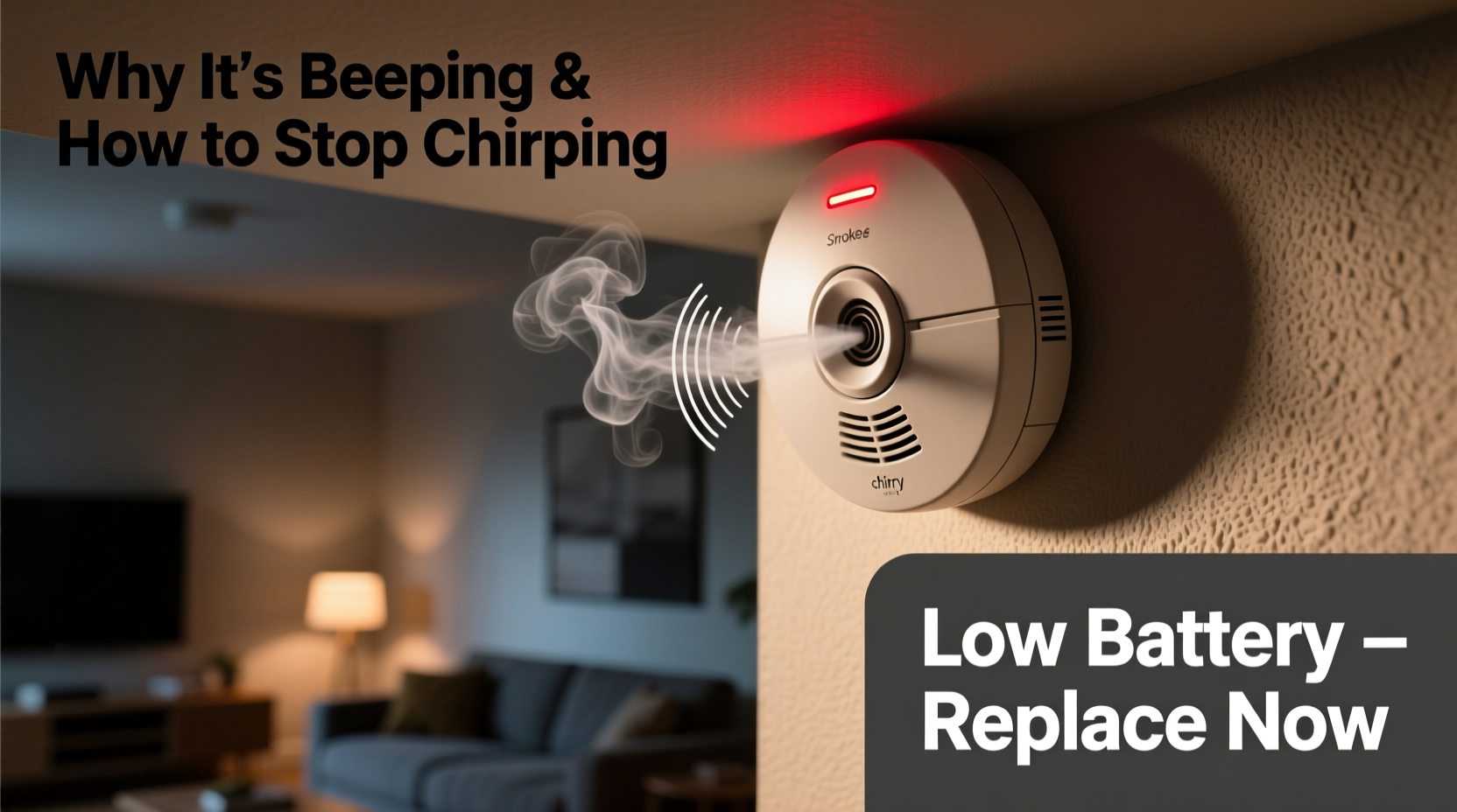 smoke detector beeping reasons how to stop the chirping