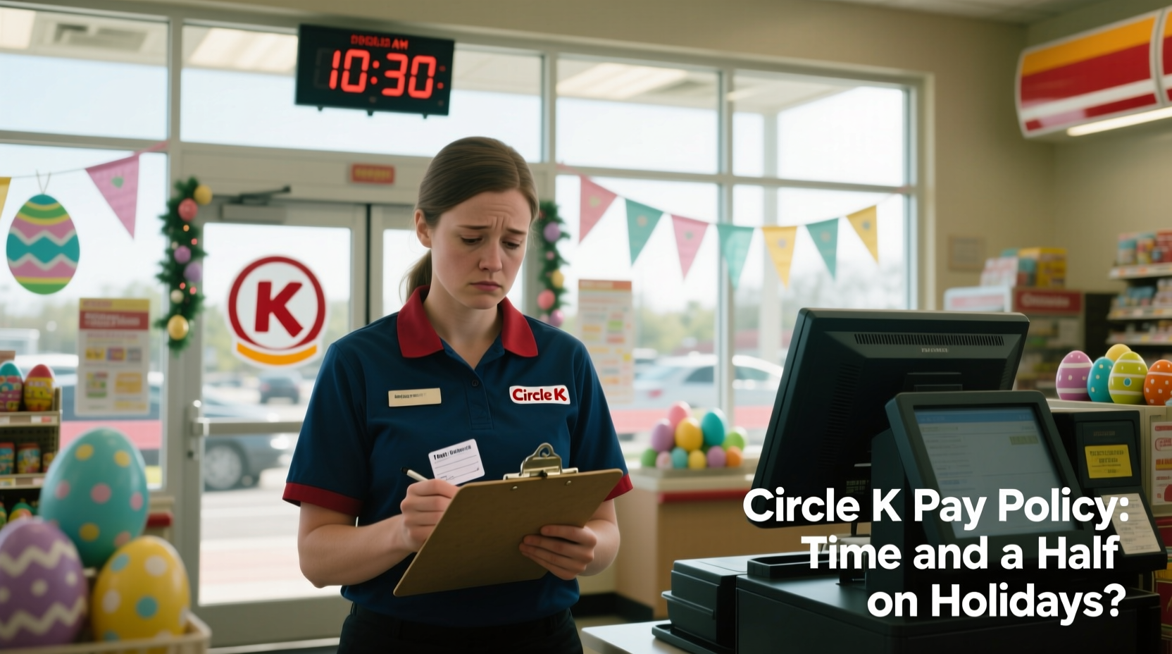 does circle k pay time and a half on easter