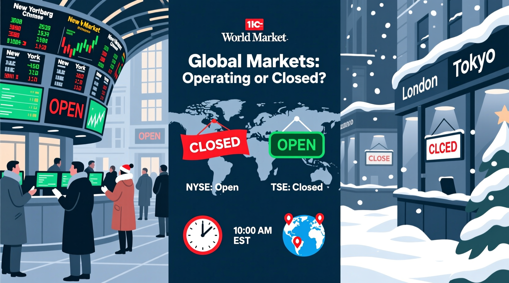 is world market open on christmas eve