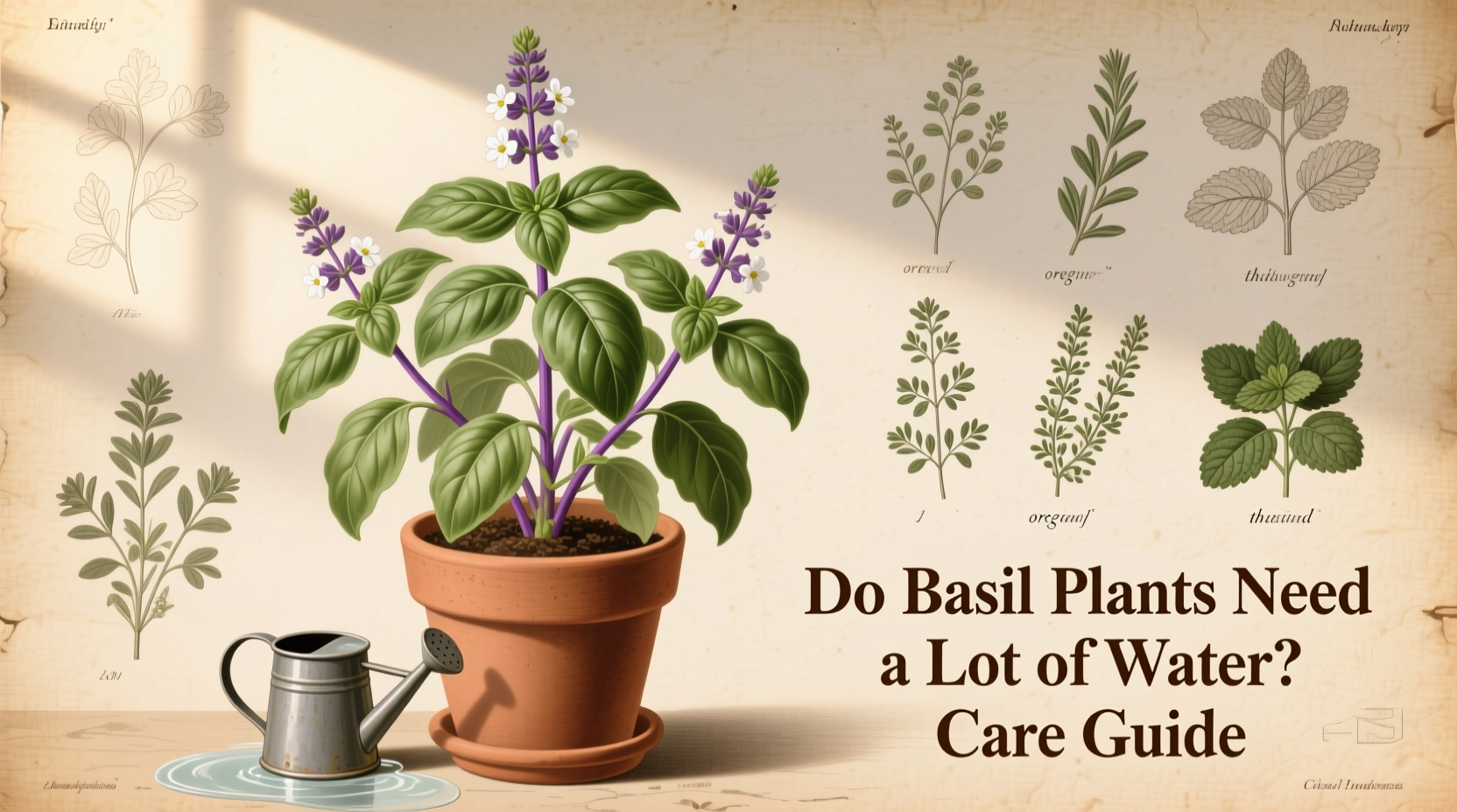 do basil plants need a lot of water
