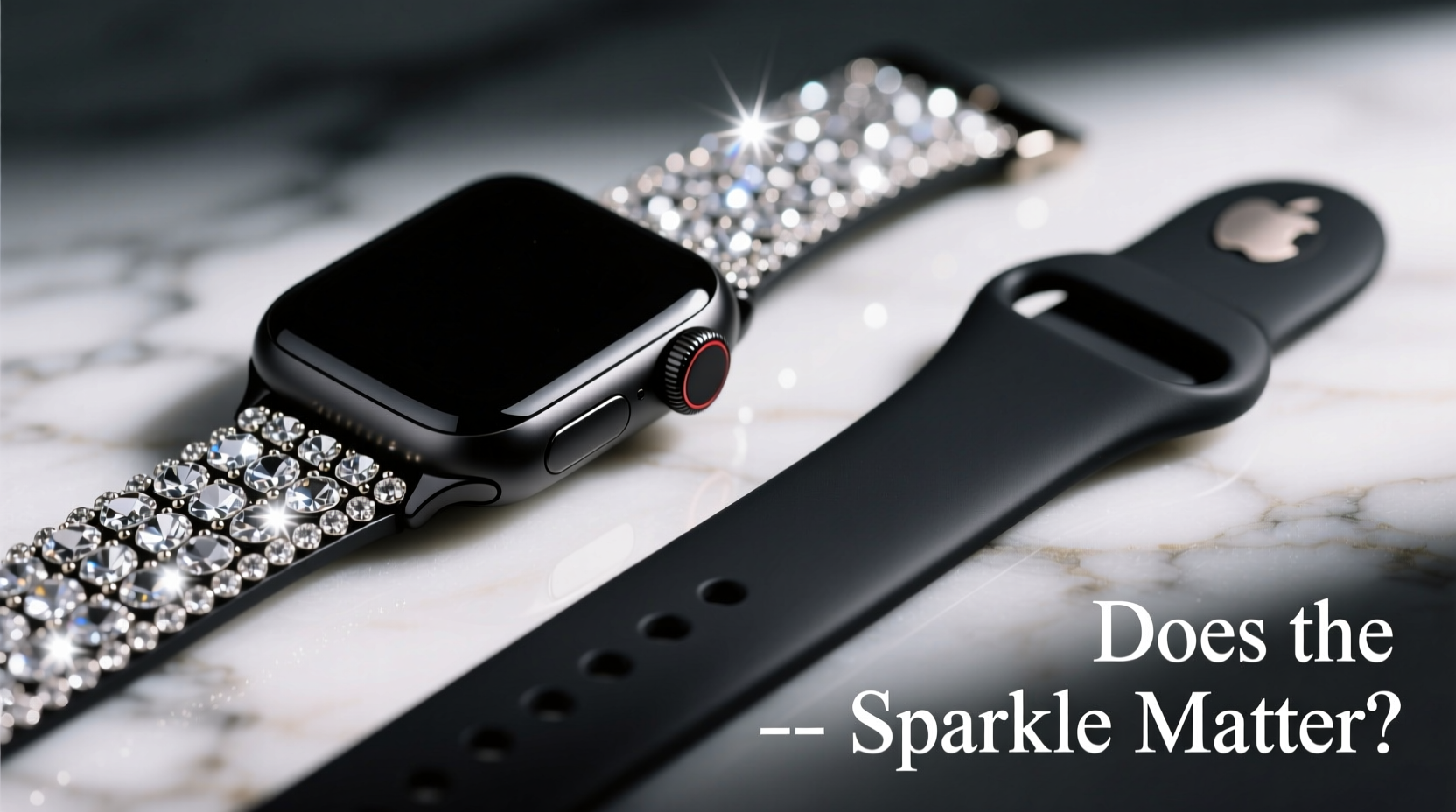 crystal vs plain apple watch band does all that sparkle really make a difference to people