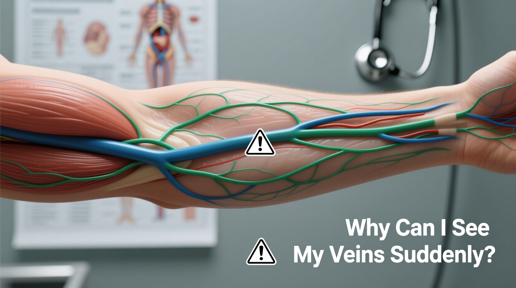 why can i see my veins all of a sudden causes when to worry