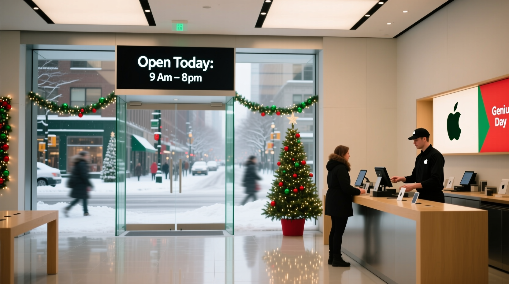 is apple store open on christmas day