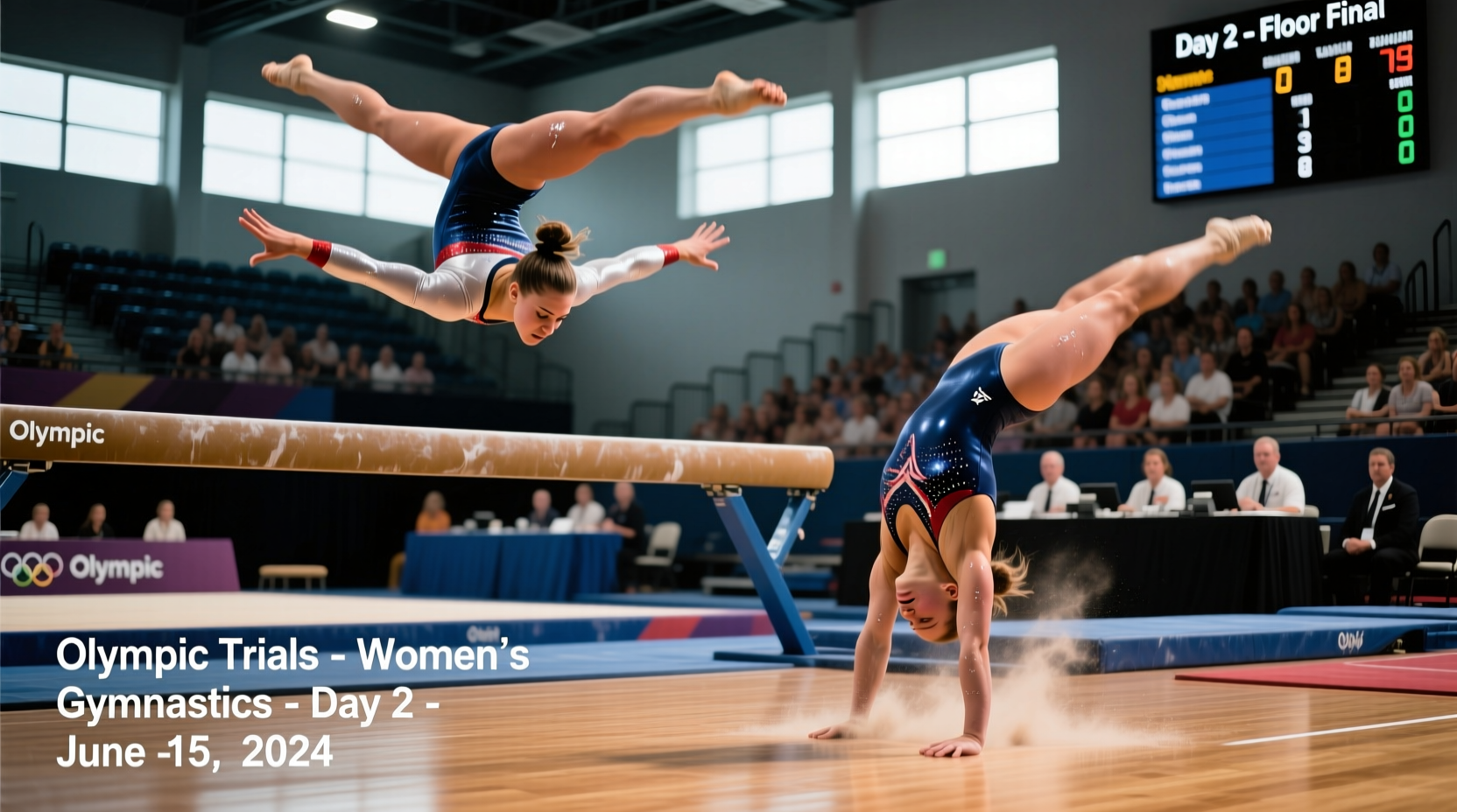 olympic trials womens gymnastics day 2