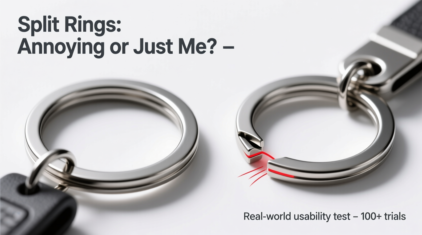 keychain rings vs split rings are split rings really that annoying or is it just me