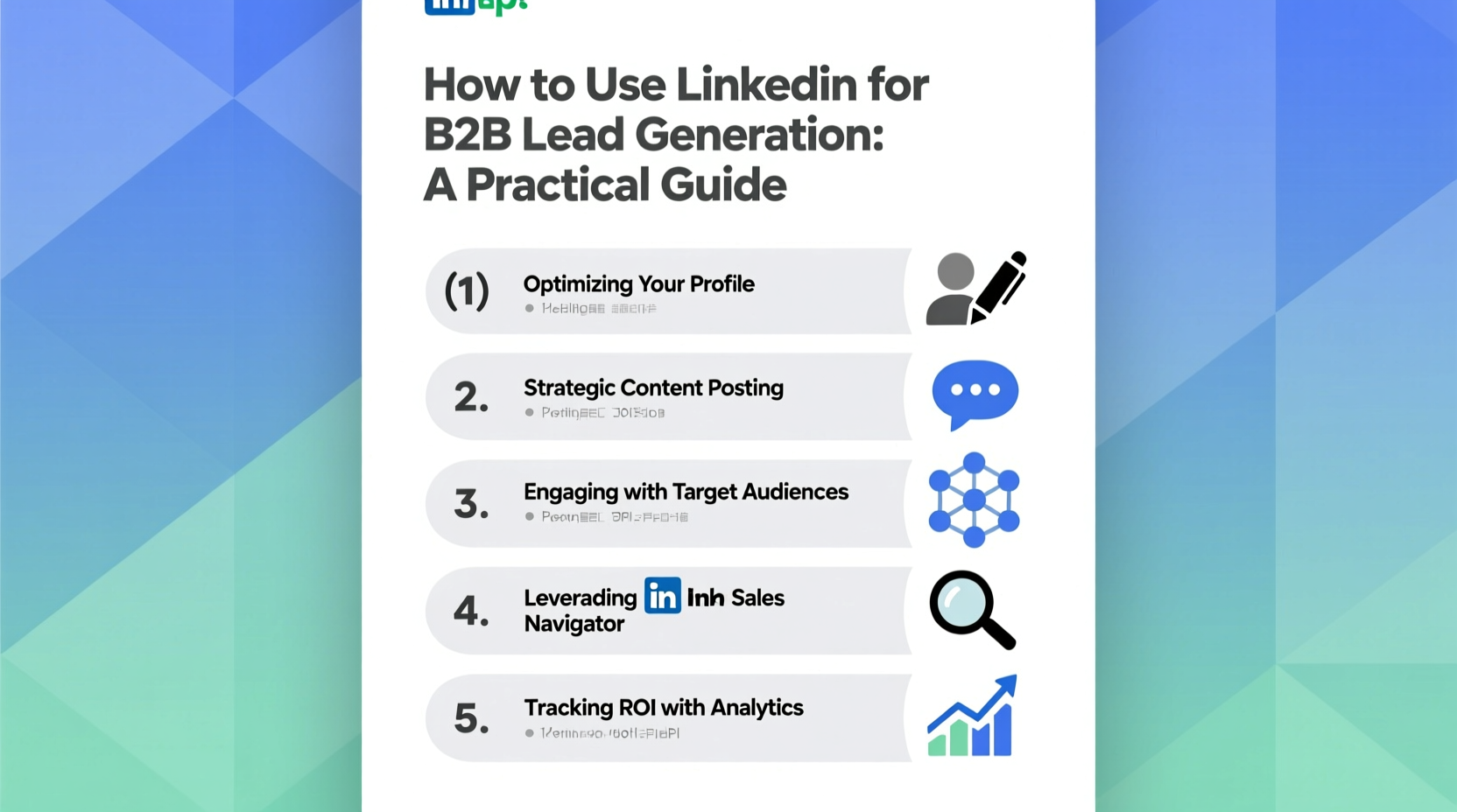 how to use linkedin for b2b lead generation