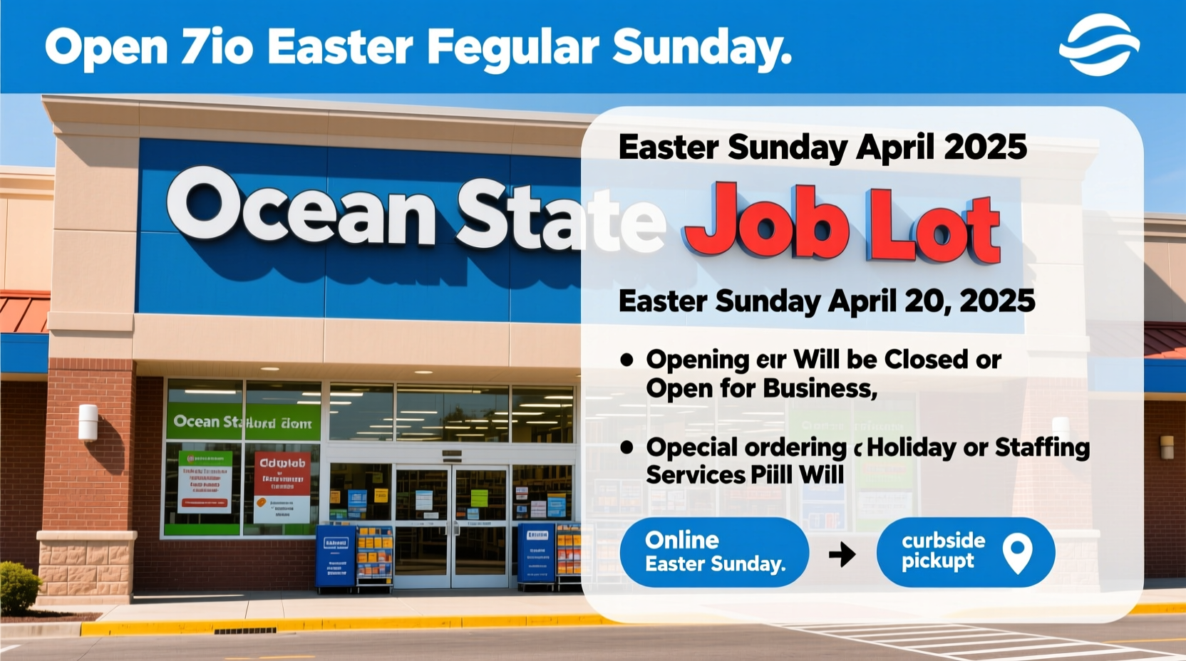 is ocean state job lot open on easter 2025
