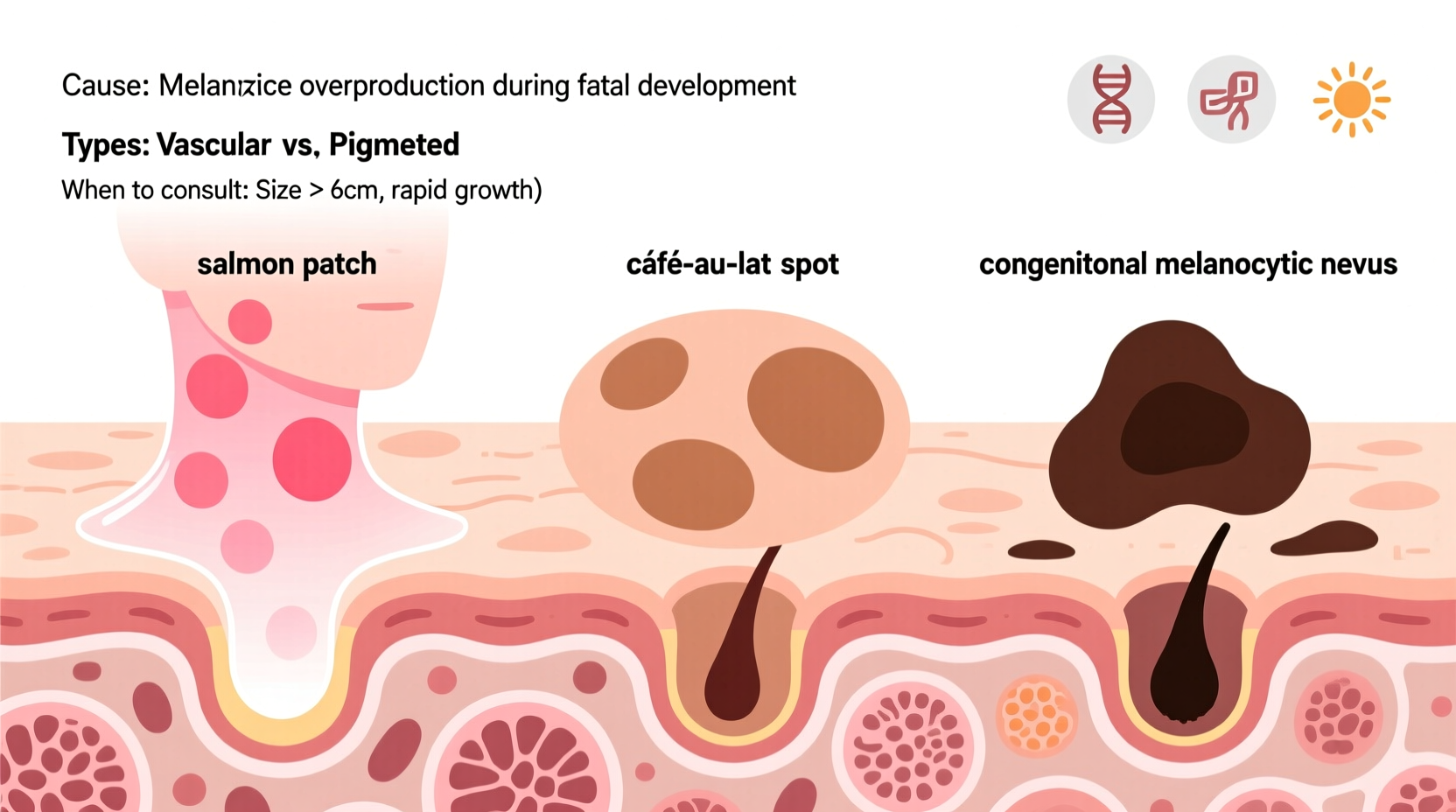 why are birthmarks a thing causes types what to know