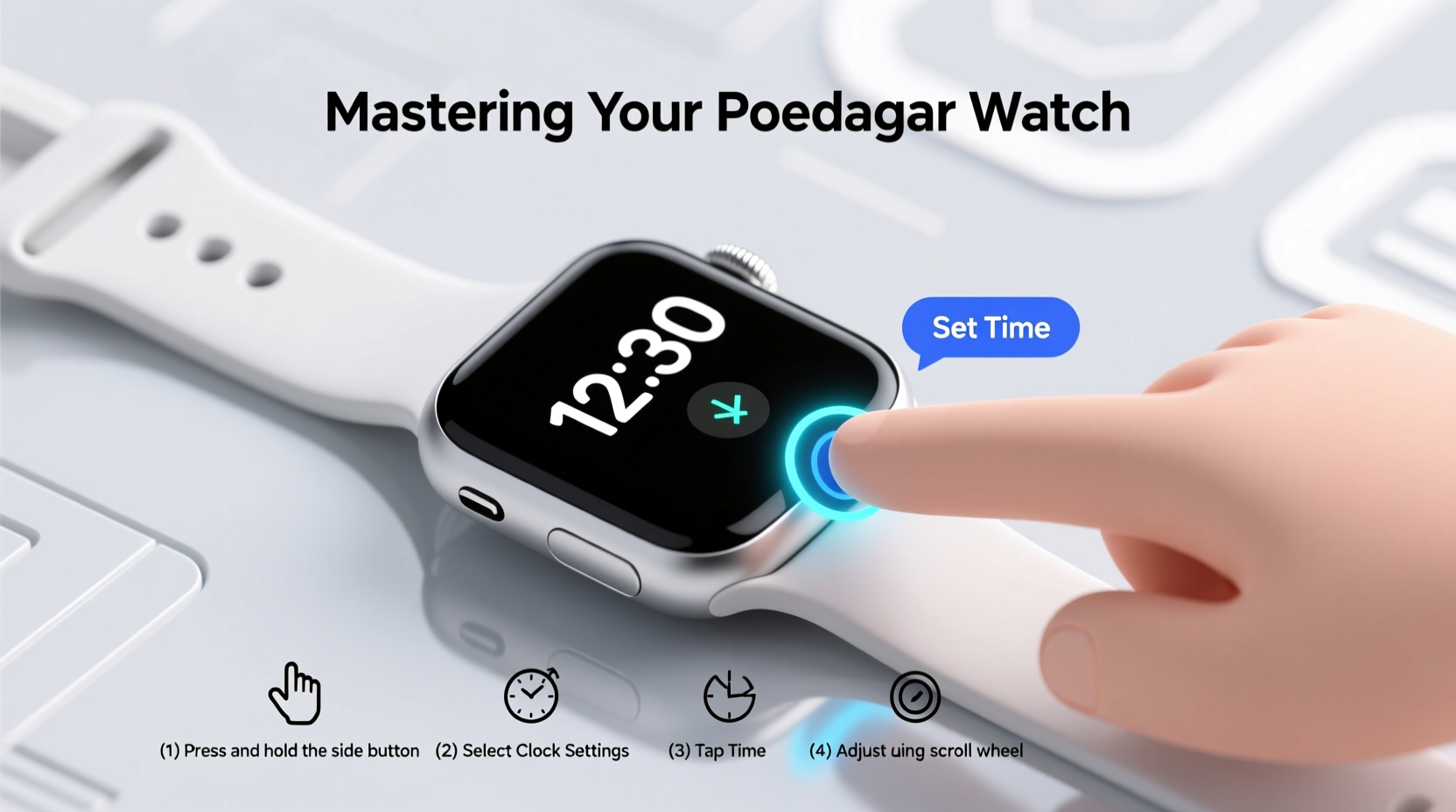 mastering your poedagar watch a simple guide to setting the digital clock easily