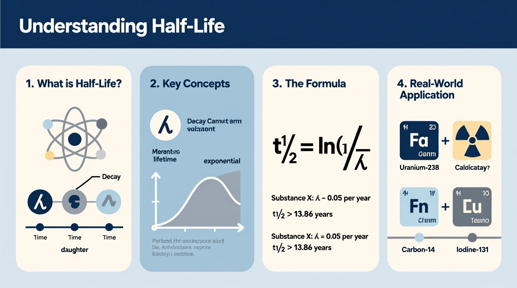 a step by step guide to understanding and calculating half life for any substance
