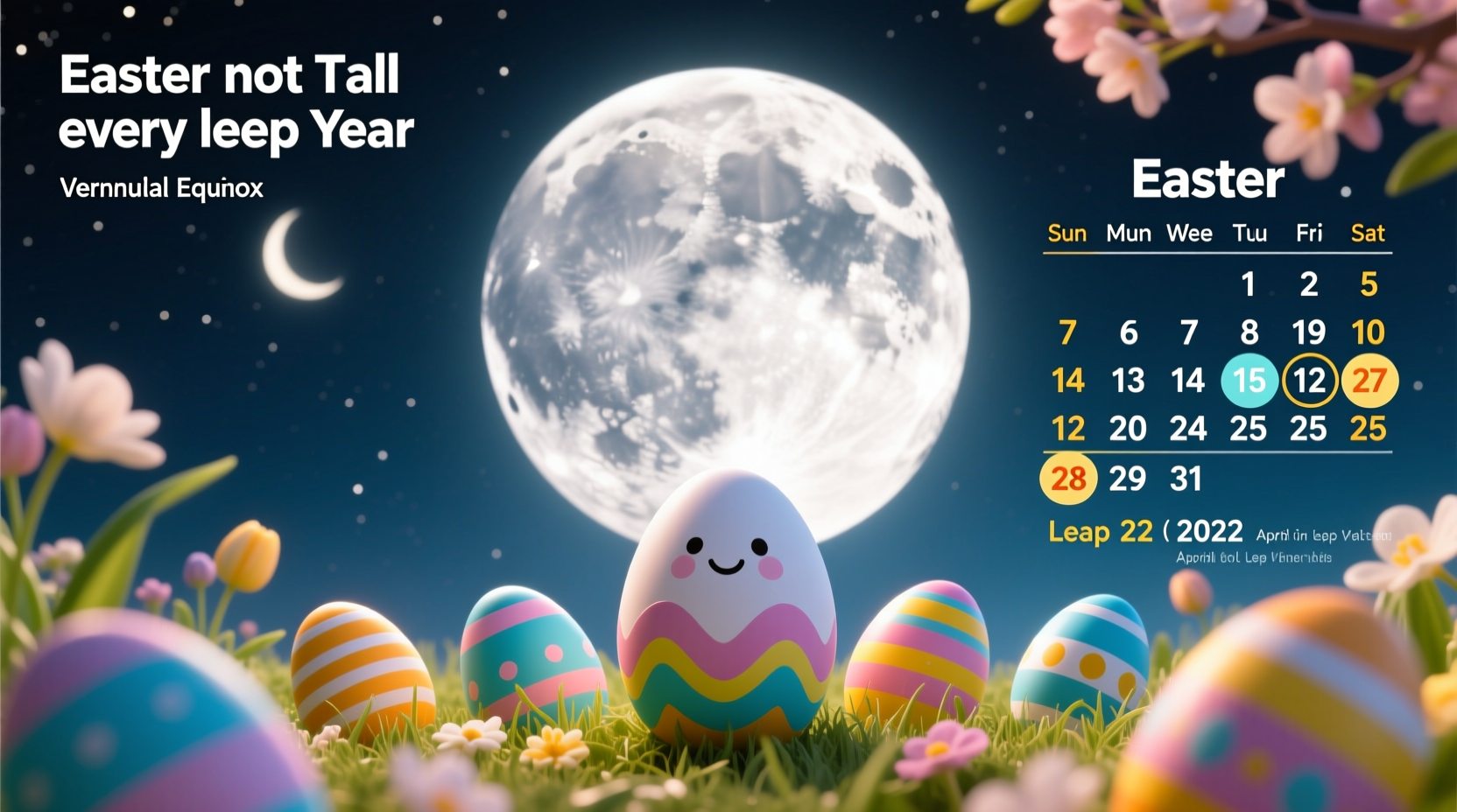 does easter fall in march every leap year