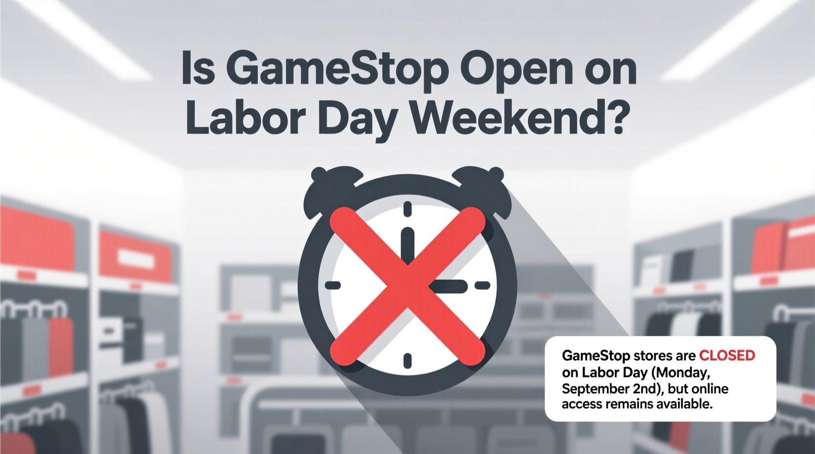 is gamestop open on labor day weekend