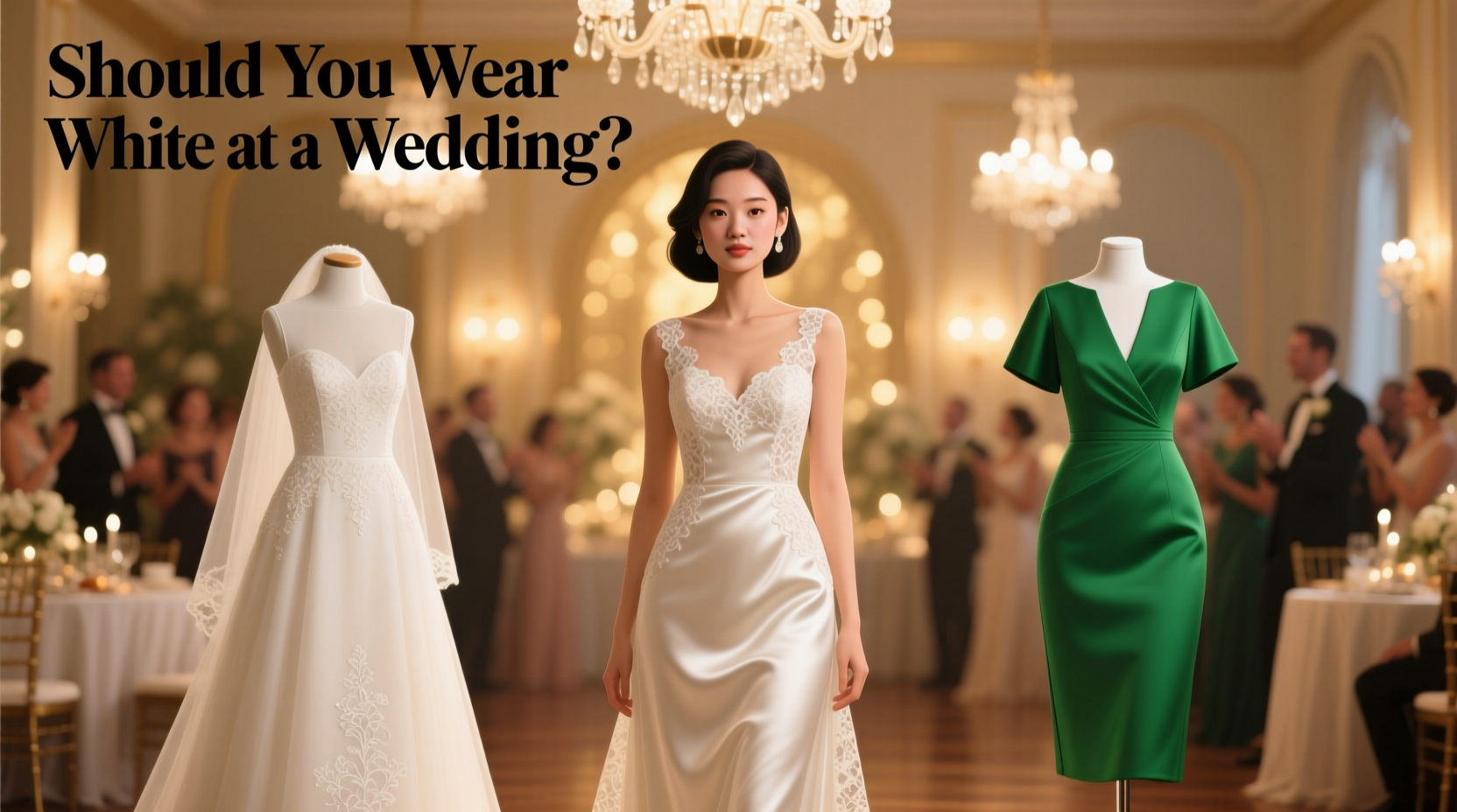 should you wear white at a wedding