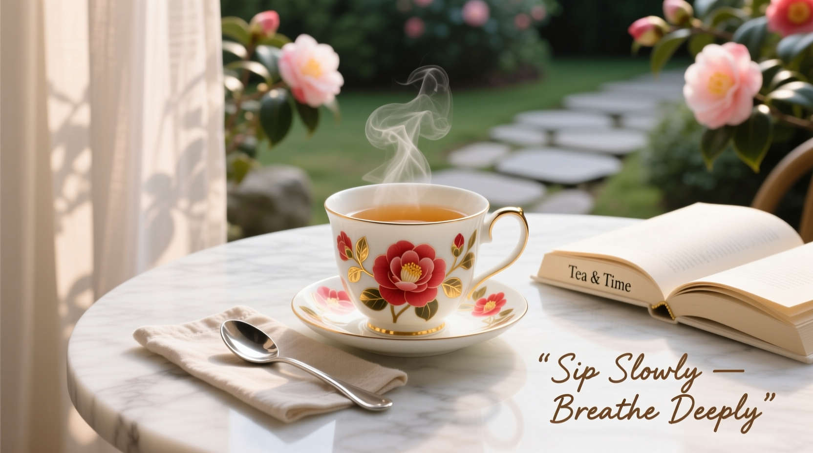 elevate your afternoon tea unique styling tips using a camellia mug