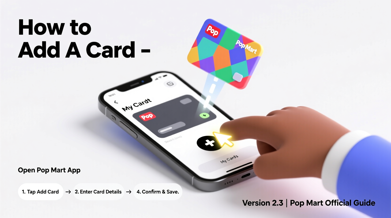 how to add card to pop mart