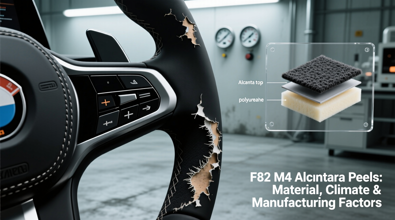 f82 m4 alcantara peeling why