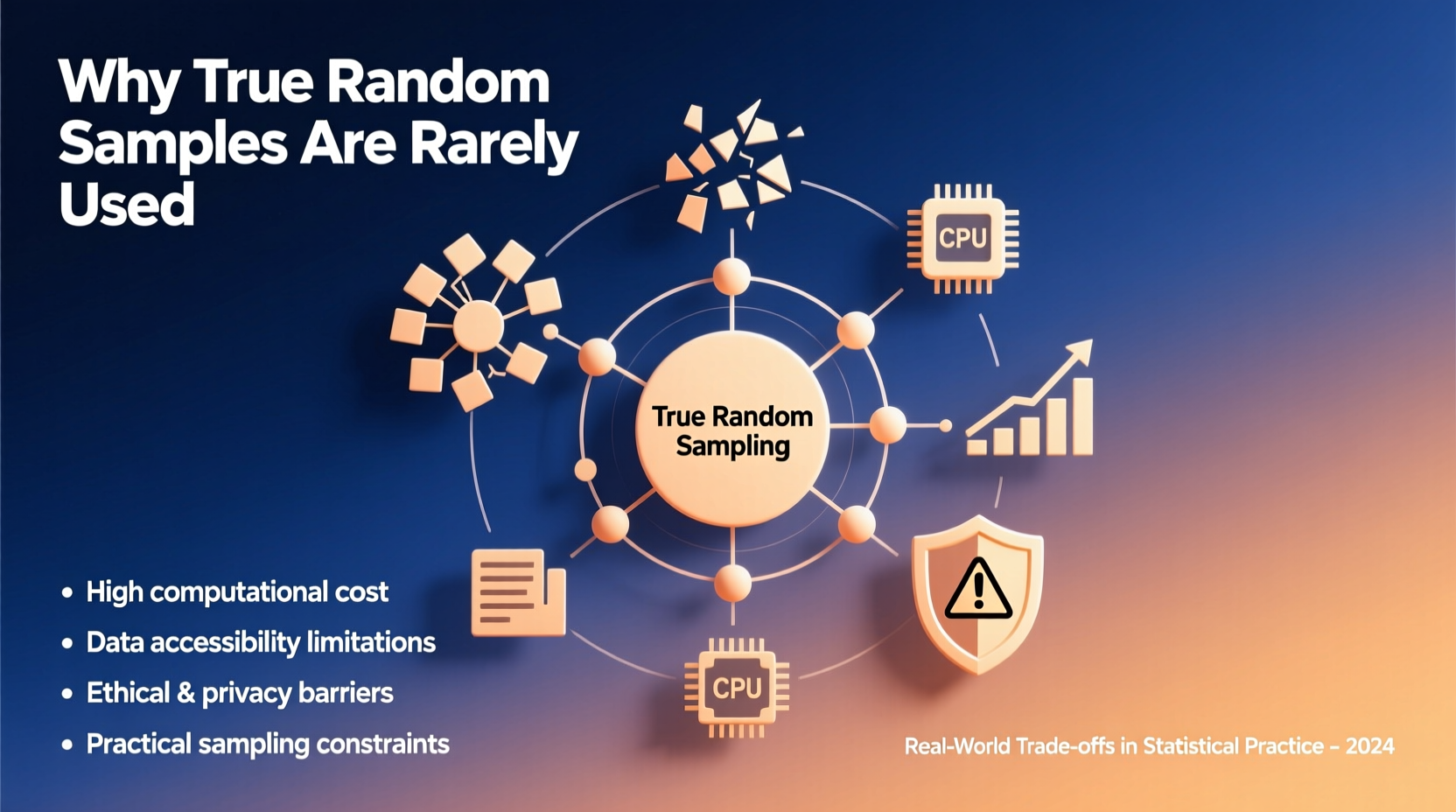 why true random samples are rarely used reasons challenges
