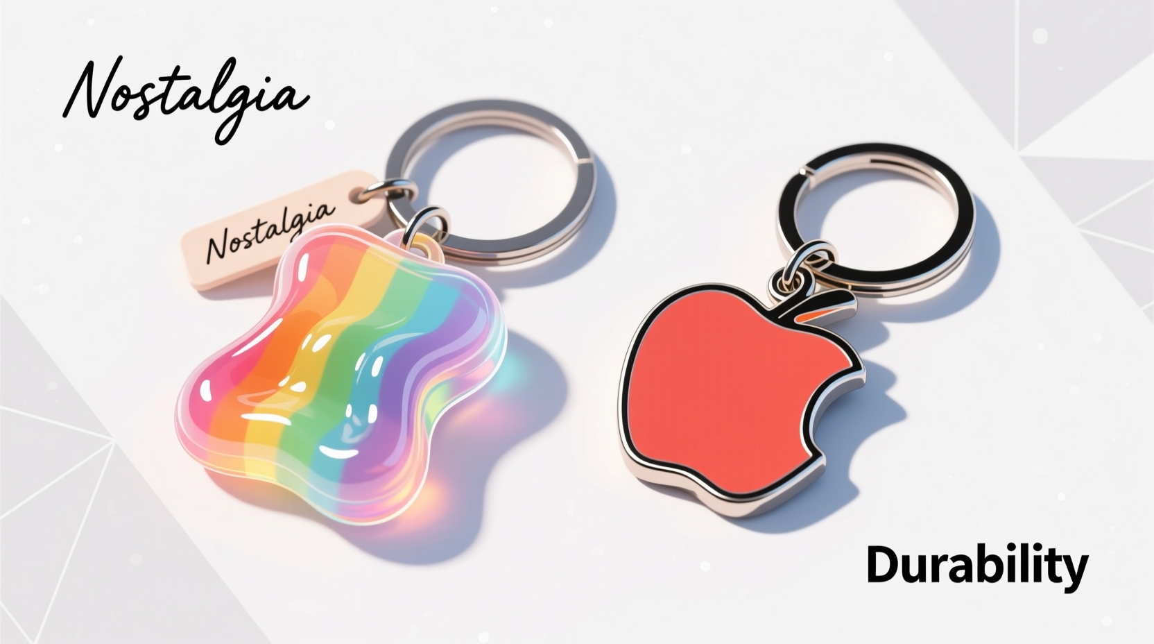 jelly vs enamel keychains are those squishy jelly ones worth it or am i just being nostalgic