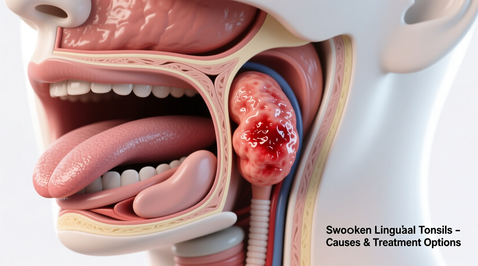 why are my lingual tonsils swollen causes treatment options
