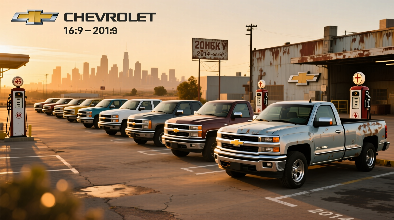 Chevrolet Silverado generations timeline showing design evolution from 1999 to 2025