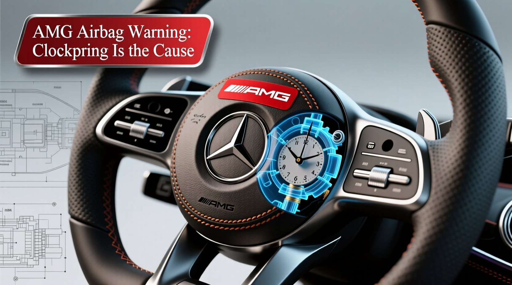 s63 steering wheel amg airbag warning
