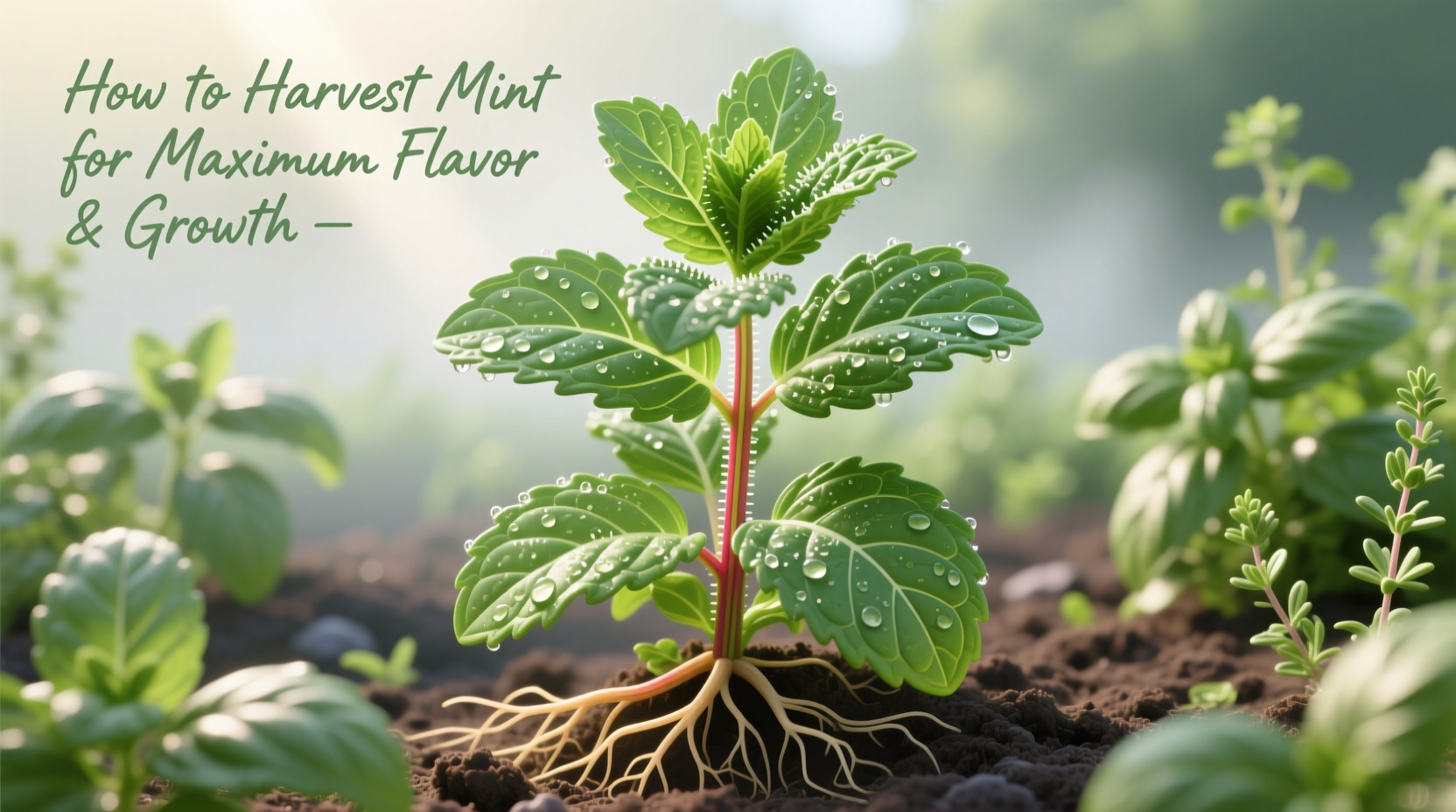 how do you harvest mint