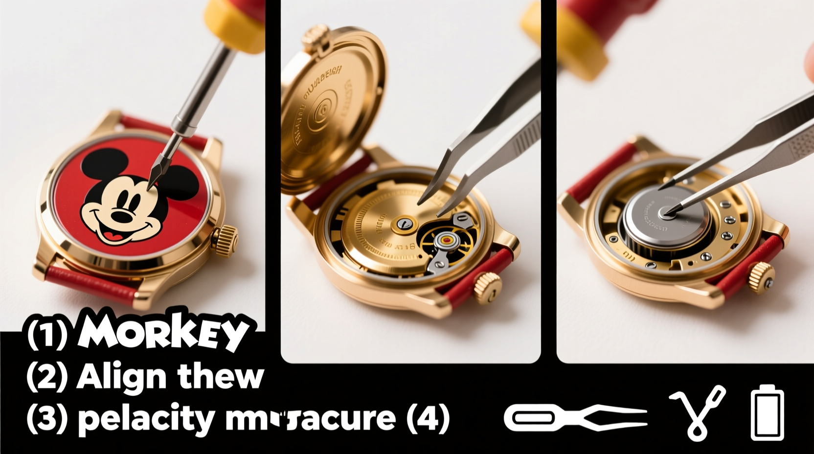 step by step guide to safely replacing the battery in your mickey mouse watch