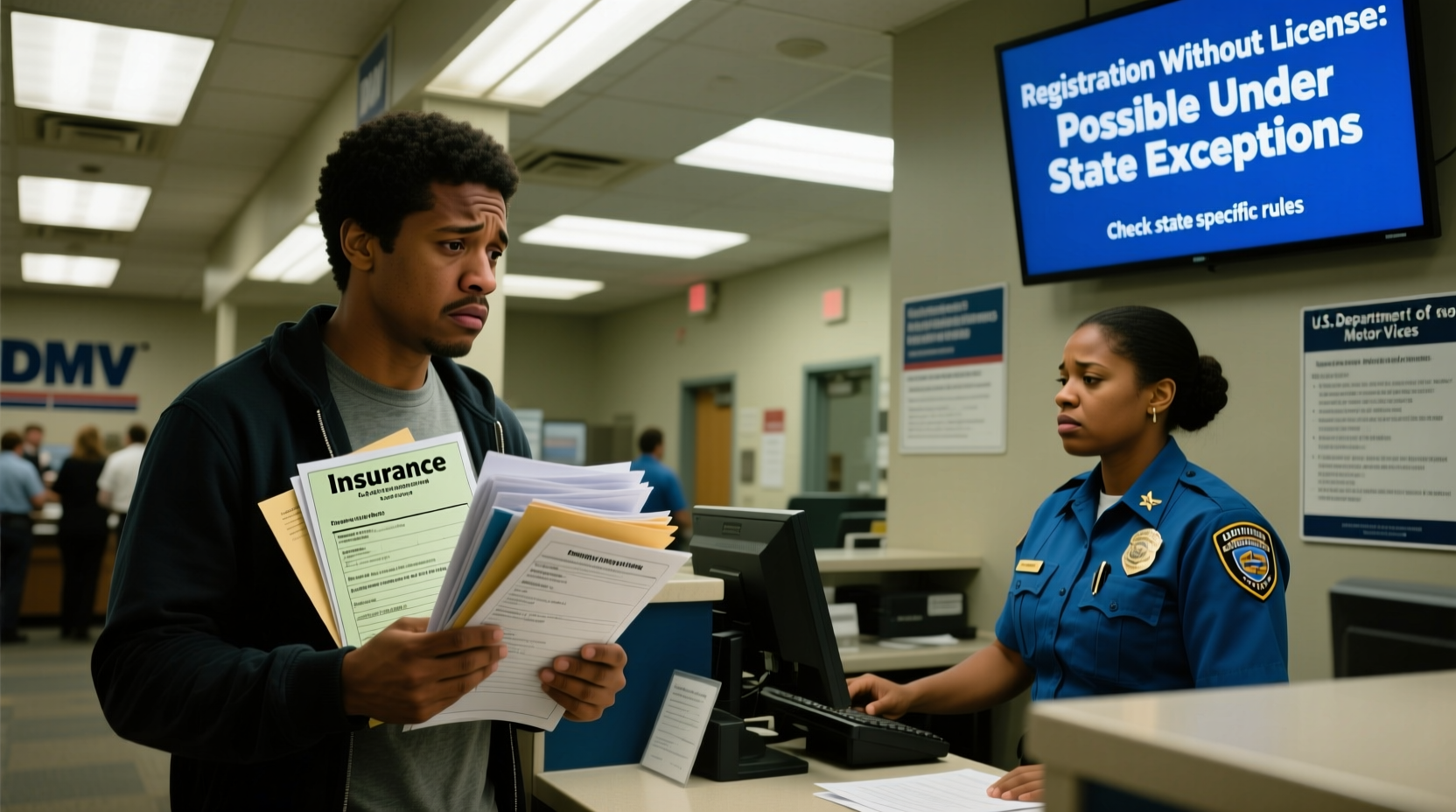 can i register a car without license