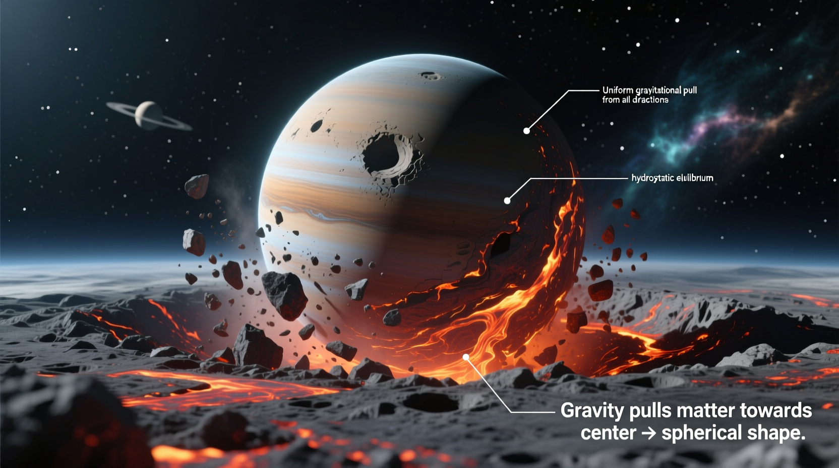 why are planets round the science behind planetary shapes
