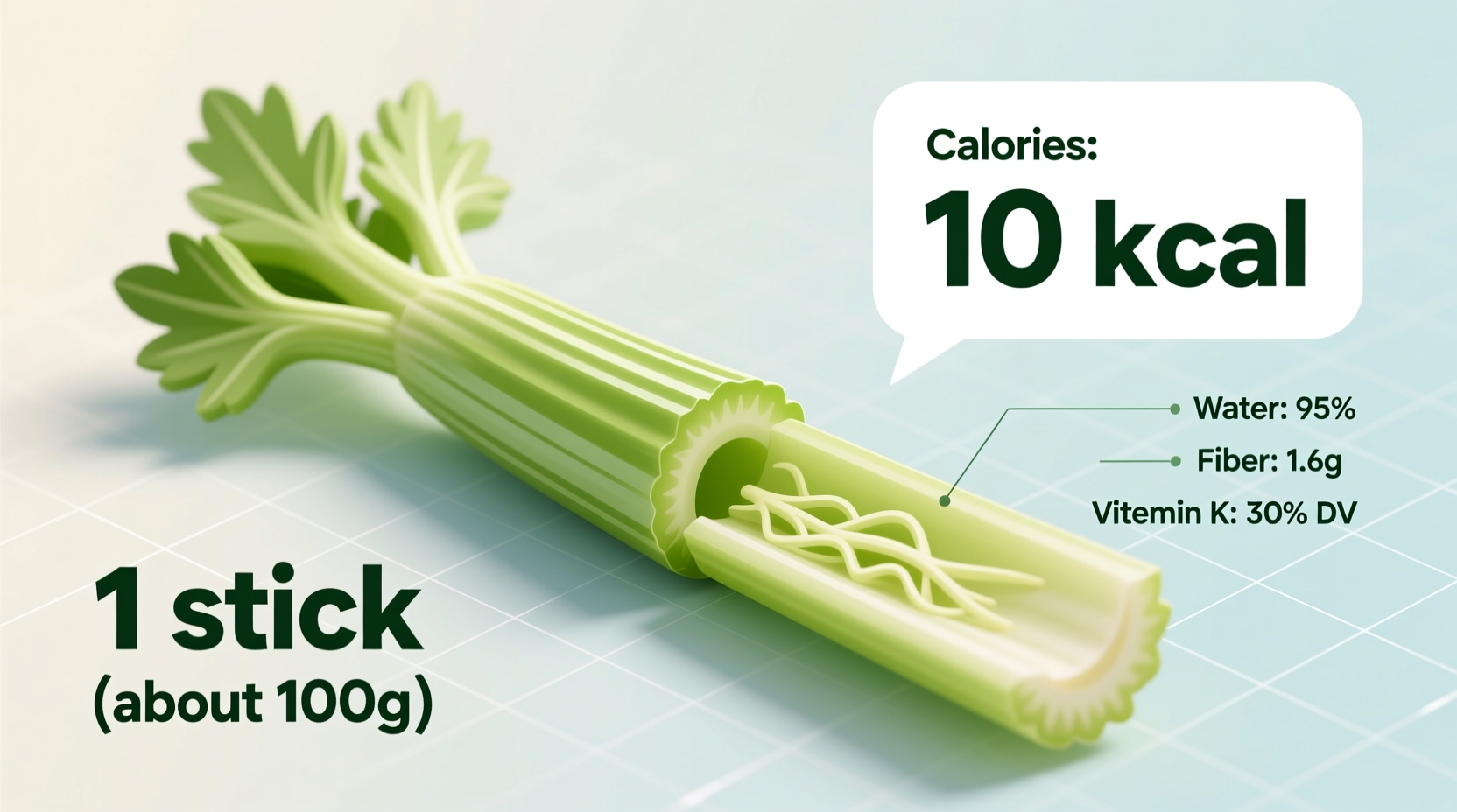 Calories in a Stick of Celery: Exact Count & Nutrition Facts
