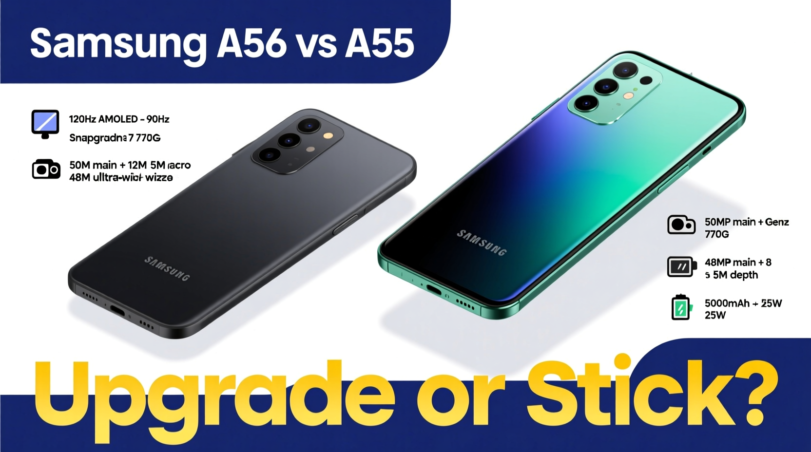 samsung a56 vs a55 is it worth upgrading or just sticking with the older model