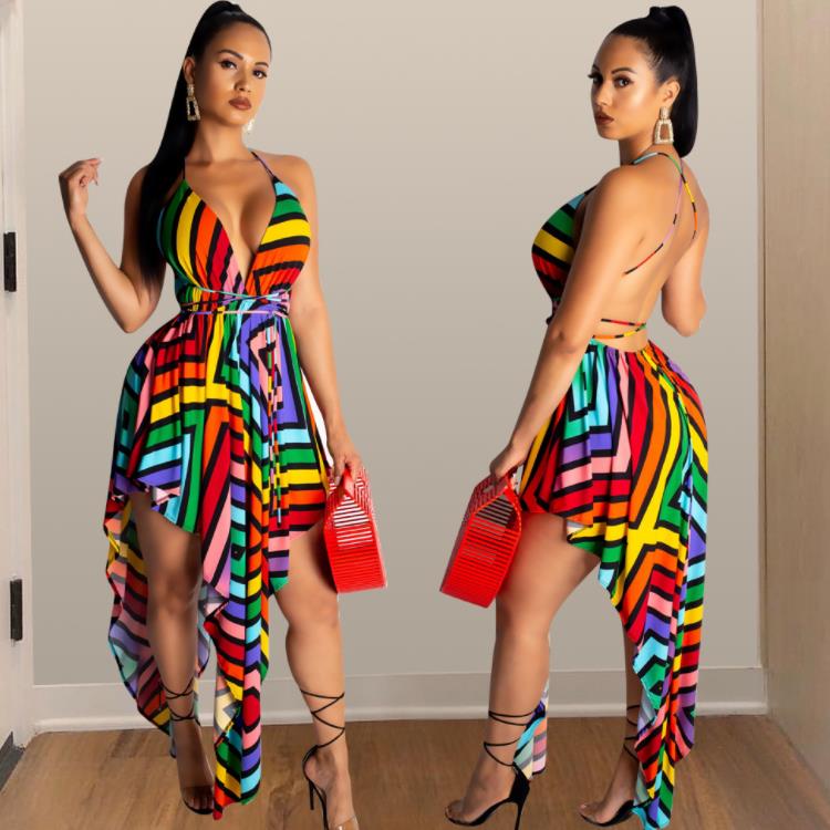 Good quality factory directly plus size dress summer long casual women ladies sexy with best