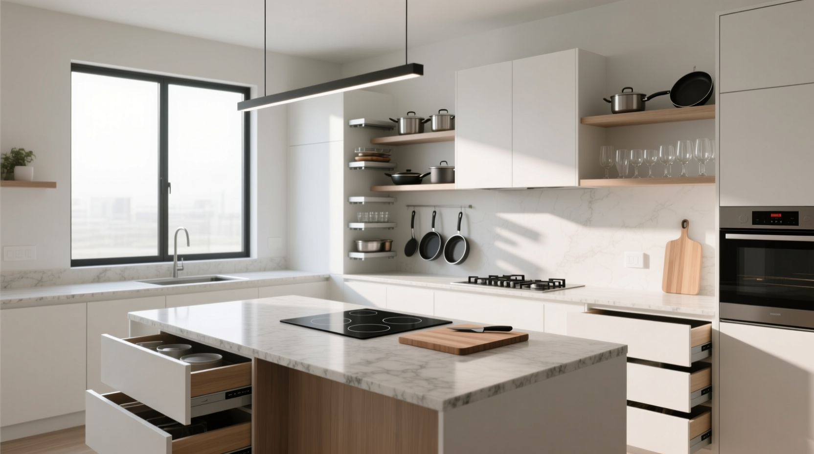 how to make more kitchen counter space