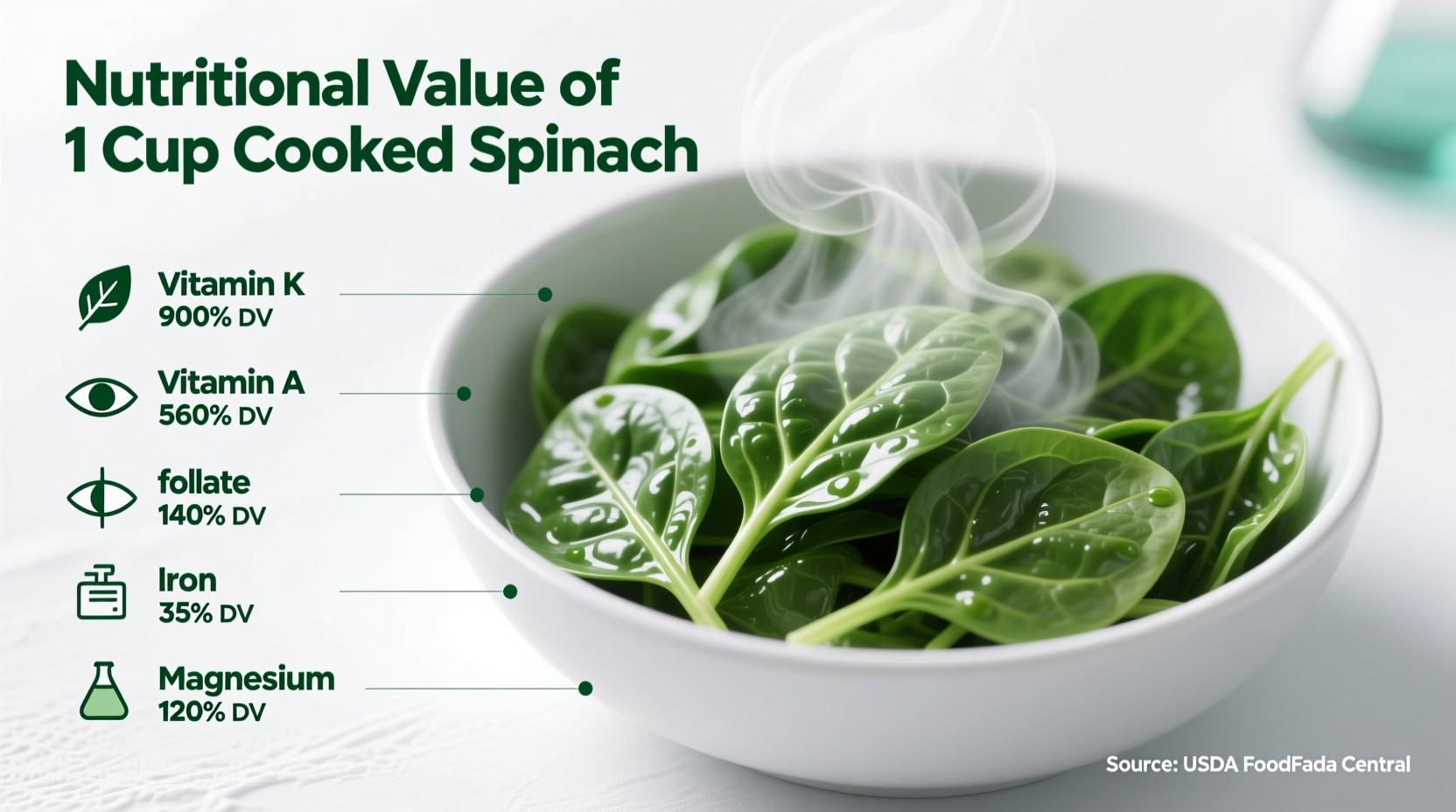 Cooked Spinach Nutrition Facts: What's Really in Your Bowl