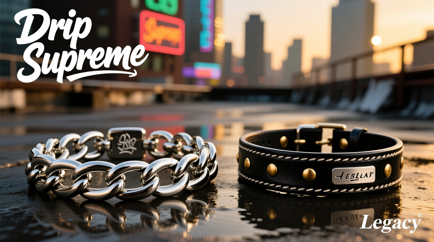 hip hop bracelet or leather bracelet which ones the best drip for your style