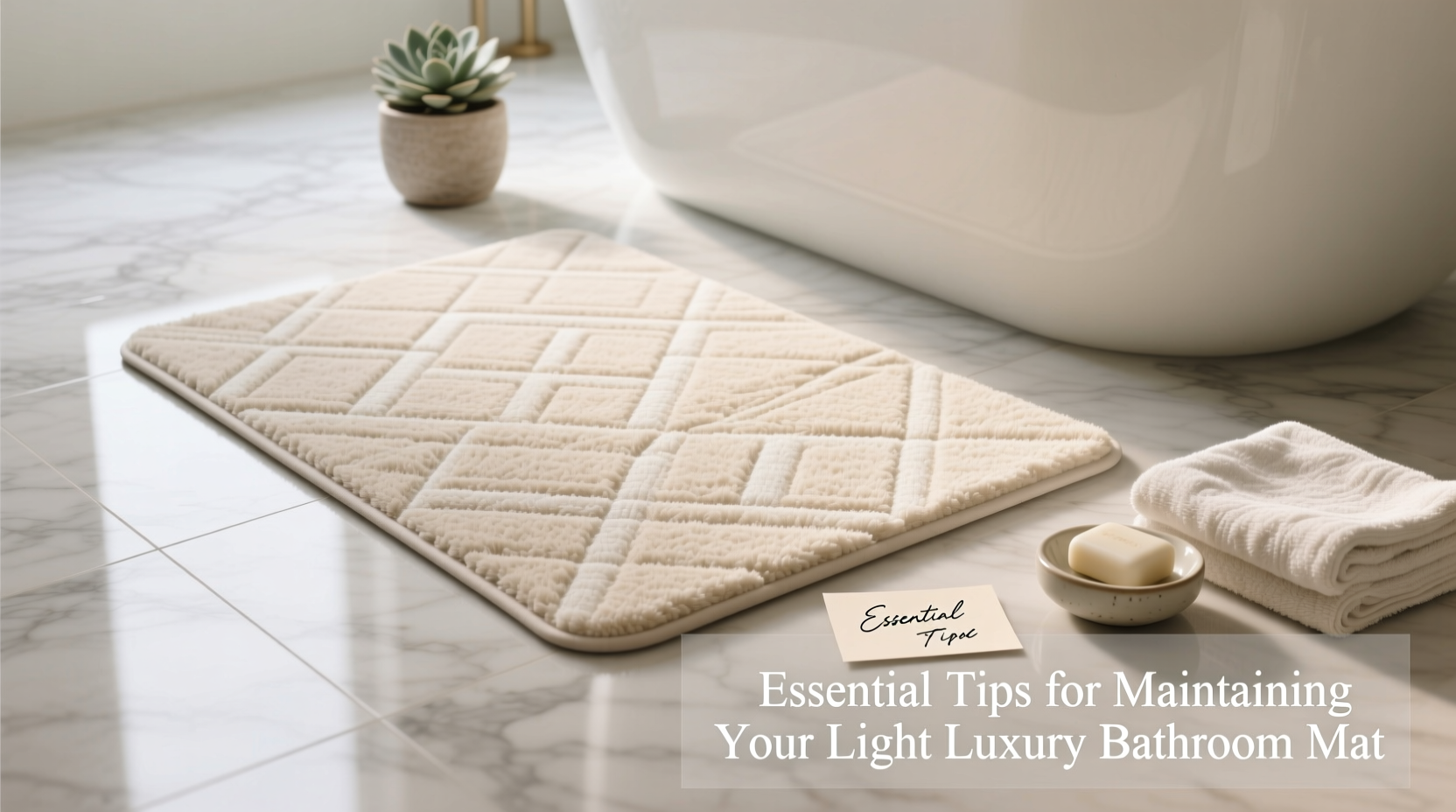 essential tips for maintaining and caring for your light luxury bathroom mat