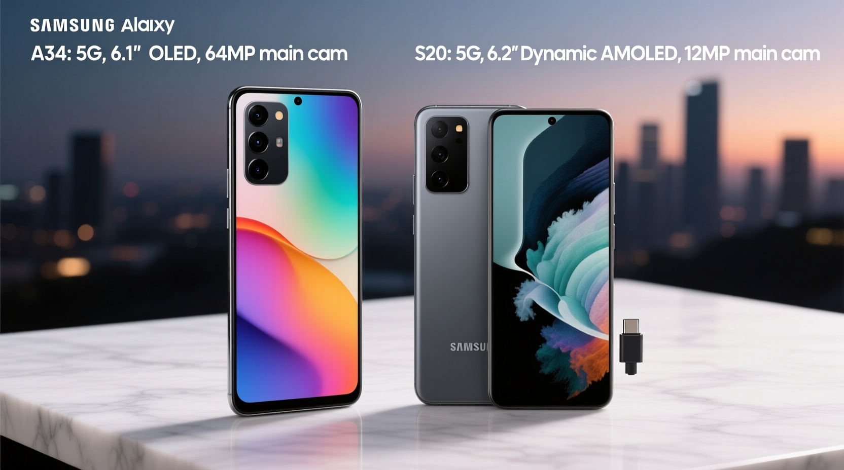 samsung a34 vs s20 is it worth upgrading or sticking with the old flagship