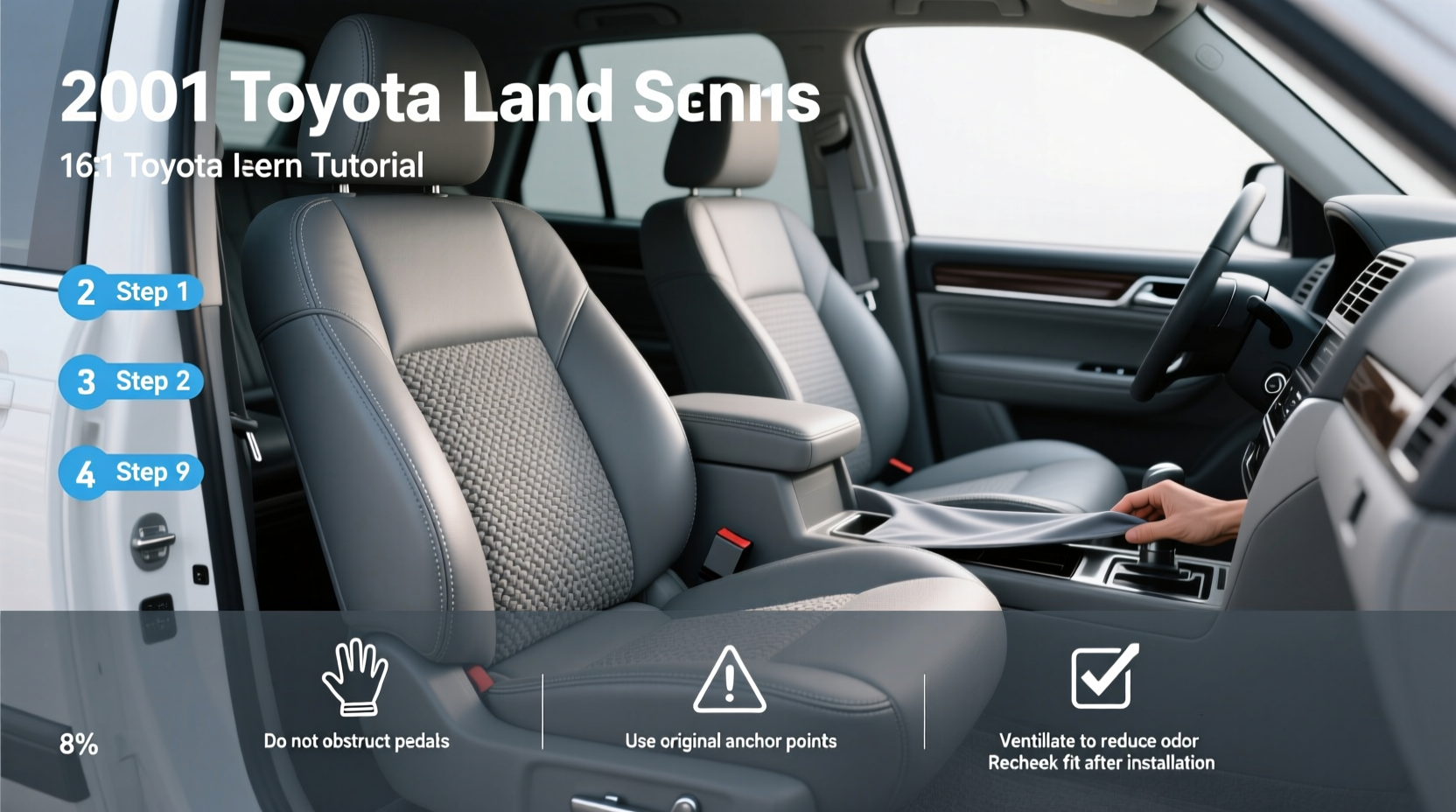 2001 toyota land cruiser seat covers