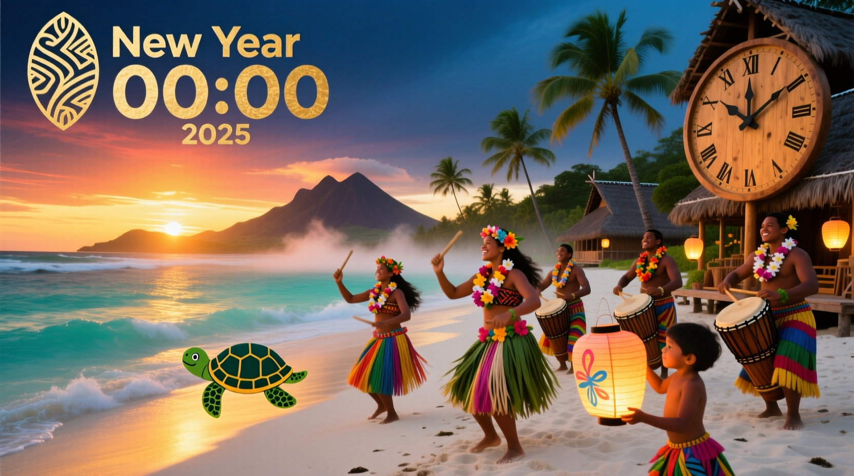 who celebrates new year eve first in the world