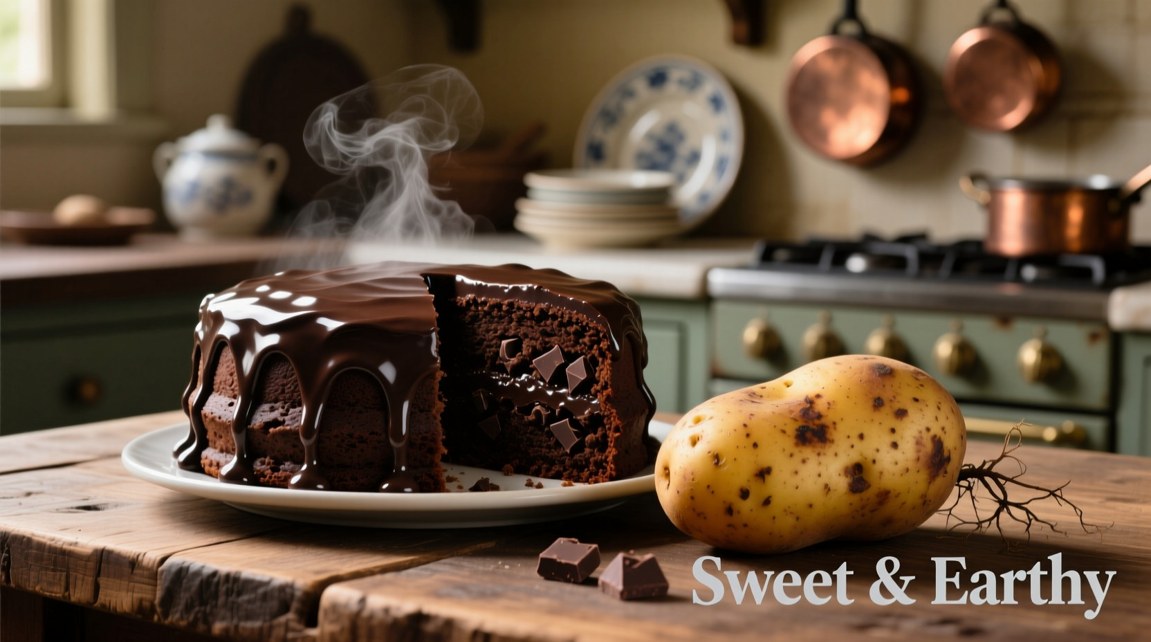 potato and chocolate cake