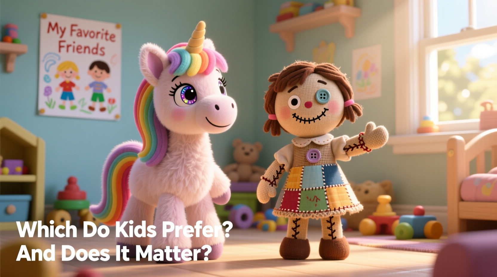 plush pony doll vs rag doll which one do kids actually prefer and does it even matter