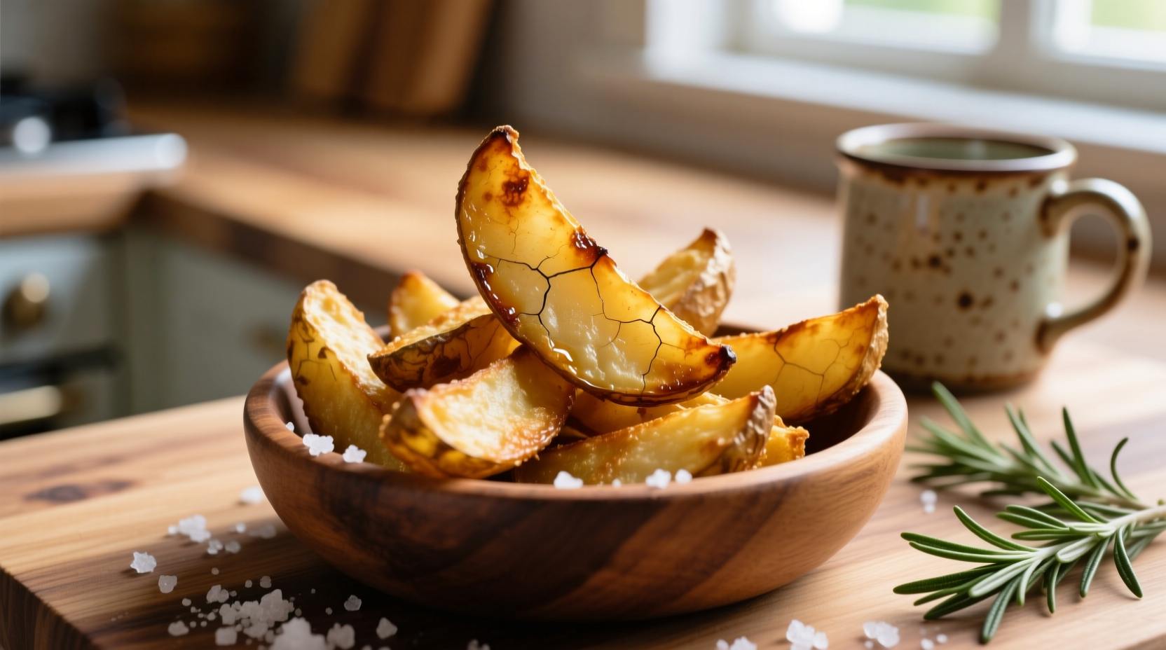 air fried potato wedges