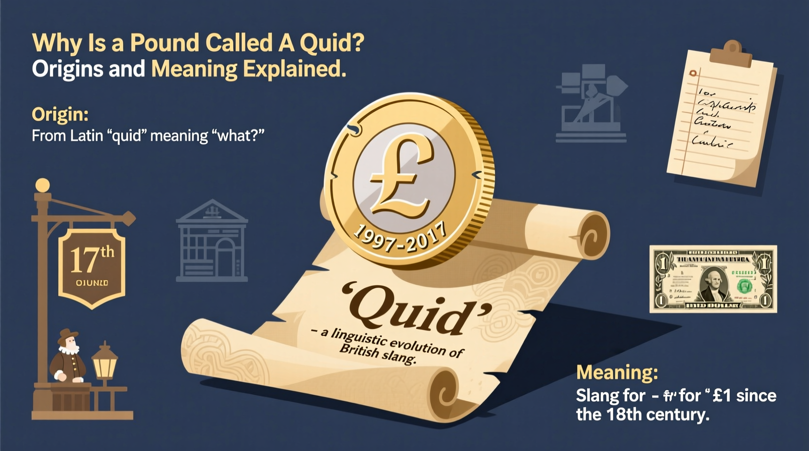 why is a pound called a quid origin and meaning explained
